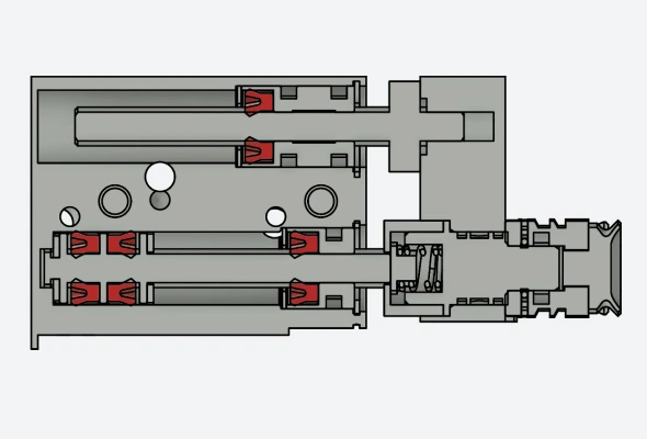 Compact Dual Picker cylinder