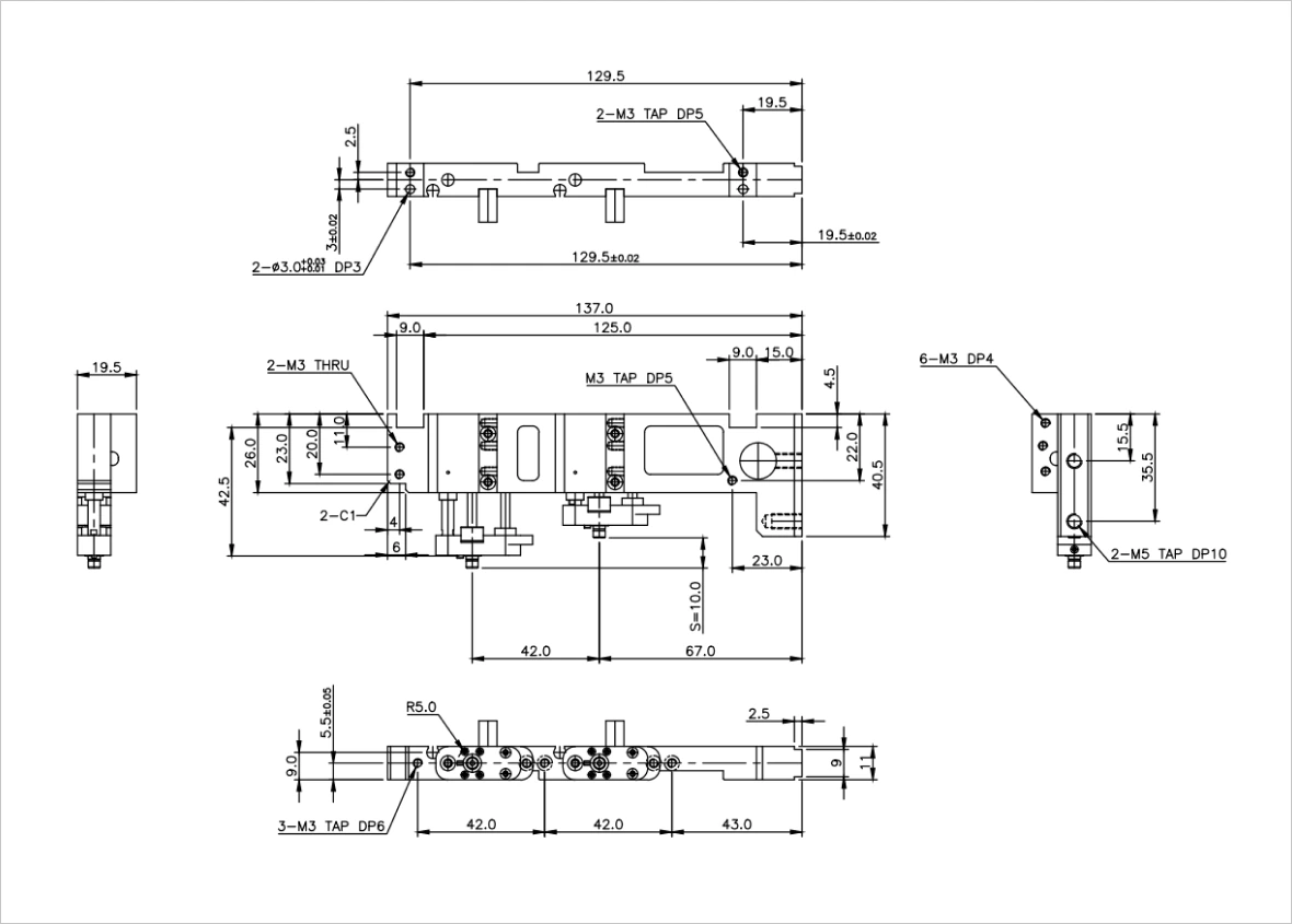 Compact Dual Picker cylinder
